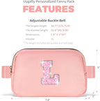 Graduation Gifts for Girls Teens Kids Women Her - 2025 Graduation Gifts,Belt Bag Cute Trendy Stuff Graduation Essentials Accessories | Peach,Initial L