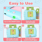 296 Sight Words Talking Flash Cards for Toddlers 1 2 3 4 5 6 Year Old, Pocket Speech, Sensory Speech Therapy Toys, Learning Toys for Montessori and Autism Children, Gifts for Boys (Blue)