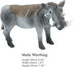 FUNSHOWCASE African Jungle Animals Toy Warthogs Figure Realistic Plastic Figurine Playset Lot 3-Piece