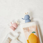 Whale SoftSip Food Pouch Topper | 2EA + Travel Case | Prevent Spills & Leakage | Protect Child Baby Toddler Mouth | Food Grade Silicone Reusable | Baby Led Weaning | BPA Free| Mint+Pink