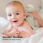 6-Pack Baby Washcloths - Soft Absorbent Viscose from Bamboo Wash Cloths for Babies, Kids, Toddlers, Infant, Newborn Bath Towels, Gentle on Sensitive Skin, 10x10 Reusable Face Towels (Stone)