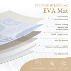 PopsyKosy Premium Exercise & Baby Foam Play Mats - Stylish & Large Non-Toxic Odorless Floor Mat - 6 Tiles - Spacious 6ft x 4ft - Peel-Resistant Reinforced Ver.- Soft, Thick, Waterproof - Foggy Gray