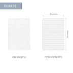 Ely’s & Co. Crib Sheets, Baby Boy Fitted Crib Mattress Sheet Set, 2 Pack, 100% Jersey Knit Cotton, Infant and Toddler Nursery Bedding, Blue Stars + Stripes Print, 28” x 52”