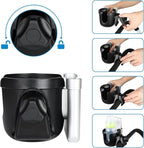Accmor Stroller Cup Holder with Phone Holder, Bike Cup Holder, Universal Cup Holder for Uppababy Nuna Doona Strollers, 2-in-1 Cup Phone Holder for Stroller, Bike, Wheelchair, Walker, Scooter