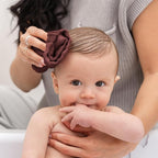 Comfy Cubs Muslin Baby Washcloths 10 Pack - Soft 6-Layer Cotton Wash Cloths for Sensitive Skin - 10"x10" Large, Gentle, Absorbent Infant Essentials for Newborn and Toddlers - Wine