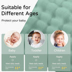 Yoofoss Hooded Baby Towels for Newborn 2 Pack 100% Muslin Organic Cotton Baby Bath Towel with Hood for Babies, Infant, Toddler and Kids, 32x32Inch, Soft and Absorbent Newborn Essential, Green Elephant