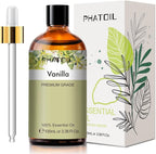 PHATOIL Vanilla Essential Oil 100ML, Vanilla Essential Oils for Diffuser, Humidifier, Aromatherapy, Sleep, Relax