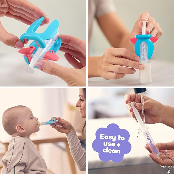 Medicine Dispenser, Rocket - Liquid Medication Syringe for Newborns, Infants, Babies & Toddlers - Baby Medicine Kit with Pacifier Attachment for Accurate Dosing