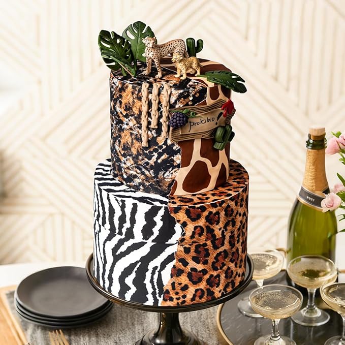 FUNSHOWCASE African Jungle Animals Toy Cheetahs Figure Realistic Plastic Figurine Playset Lot 2-Piece