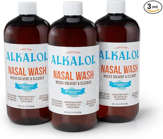 Alkalol Solution Original Nasal Wash, 16 fl oz (pack of 3)