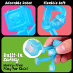 24 PCS Magnetic Travel Toys for Kids, Creative, Portable and Educational, Magnetic-People-Magnet-Men: Cute Robot & Funny Magnets, Small Fidget Toys for Classroom Prizes, Easter Egg Stuffers, Office