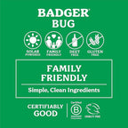 Badger Bug Spray, Family Friendly All Natural Mosquito Repellent w/Organic Essential Oils, Great Smelling Citronella Spray, Effective for 3 Hours, Deet-Free Vegan Plant Based Insect Repellent 4 fl oz