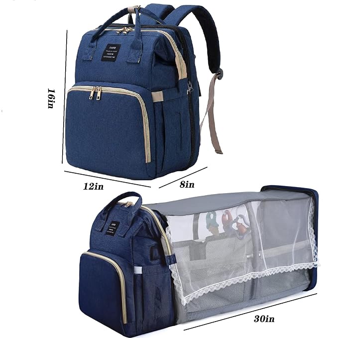 Diaper Bag with Changing Station,Diaper Bag Backpack,Diaper Bag,Large Capacity,900d Excellent Oxford(Ungrade Blue
