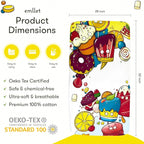 100% Cotton Fitted Crib Sheet, Sweet Treats Dessert Theme, Soft Baby Nursery Bedding for Standard Crib Mattress 52 x 28 in