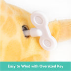 GUND Baby Safari Friends Giraffe Keywind Musical Plush, Plays Brahms’ Lullaby, Stuffed Animal Sensory Toy for Ages 10 Months and Up, Yellow, 9”