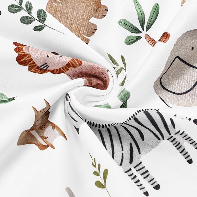 Nursing Pillow Cover, Removable Nursing Covers for Breastfeeding Pillows, Stretchy and Soft Fit for Baby Girls Boys Newborn, Animal (Only Cover)