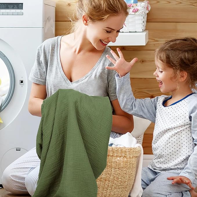 2 Pack Muslin Fitted Crib Sheets for Baby Girls & Boys-Neutral Breathable Crib Mattress Protector for Standard Crib Mattress(28"x 52")-Soft No Slip Cotton Bedding-Taupe Brown & Light Beige