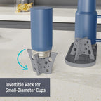 NiHome Silicone Water Bottle Drying Racks Set of 3 with Drip Tray,Cheese Style for Faster Drying,Bottle Dryer Racks Fit for Stanley YETI Cups Owala Sports Bottle Baby Bottle Thermoses Mugs