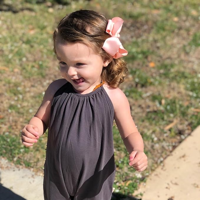 CÉLLOT 40PCS 4.5 Inch Hair Bows for Girls Grosgrain Ribbon Toddler Hair Accessories with Alligator Clips for Baby Girls Toddlers Kids in Pairs