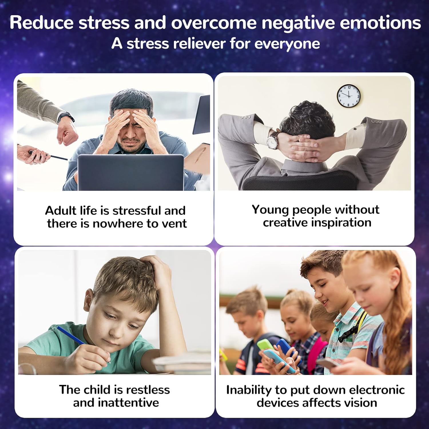 Fidget Infinity Cool Cube Toys: Fidget Toy Hand Held Magic Cubes Cool Stuff Gadgets Things Unique Birthday Gifts Boys Girls Kids Adults Anxiety Stress Relief Sensory Christmas Stocking Stuff Gift Toys