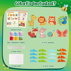 3 otters Poke in Art Kits, Kids Art Set Animal DIY Crafts Toys for Girl Birthday Gifts Party Favors Goodie Bag Stuffers Classroom Prizes