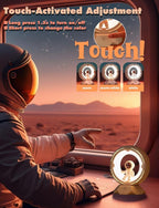 Night Light Kids, Astronaut Space Night Light Lamp with 9-Level Cold Warm Light Rechargeable Dimmable Tap Touch Nightlight for Kids Children Toddler Bedroom Bedside Livingroom Desktop