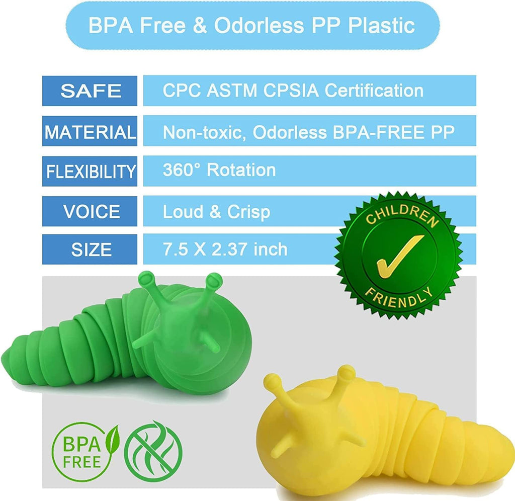 IFiwin Fidget Slug Toys, Sensory Slug Fidget Bulk Toys for Autistic Kids & Adults, Autism Sensory Toys Bulk Fidgets Stocking Stuffers, Birthday Gifts for Boys Girls