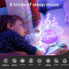 Galaxy Projector for Bedroom, Star Night Light with White Noise & Bluetooth Music, Aurora Remote Control & Timing, Party, Home (White)