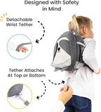 Lulyboo Toddler Backpack Leash - Baby Walking Harness & Anti-Lost Wrist Tether - Kids Backpack 5 Storage Pockets and 2 Adjustable Child Leashes for Kids 1, 2,3,4,5,6,7 Years Old - Ultra-Soft - Panda