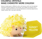 Crystal Growing Toys for Kids - Vibrant Colorful Crystal Hedgehog to Grow,Science Experiments Learning and Education for Kids STEM Gifts for Boys & Girls 8 Years + (Sunset Yellow)