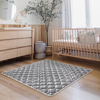 High-Density Foam Baby Play Mat, 47x47 Inches Thicken One-Piece Comfortable and Soft Playmat, Non Slip Machine Washable Floor Mat for Infants, Tapete para Bebes,Toddlers