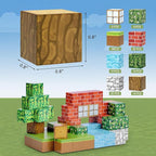 Hayder 100PCS Build Forest World Magnetic Building Blocks, Stacking Magnet Cubes STEM Construction Montessori Sensory Toys for Kids 3+