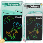 LCD Writing Tablet for Kids, 10 Inch Colorful Drawing Board, Learning Educational Toddler Toys Gifts for Kids, Drawing Tablet Gift for Boys Girls 3 4 5 6 7 8 Years Old (Green-Dinosaur)