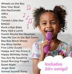 Move2Play, Karaoke Machine for Kids | Includes 20+ Kid Songs | 2 Microphones | Connect with Bluetooth | 3, 4, 5, 6, 7+ Year Old Gift | Toy for Girls, Boys, & Toddler | Birthday Present