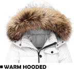 Baby Girl Winter Snowsuit Coat Boy Fur Snow Pants Bib Jacket For Toddler Clothes