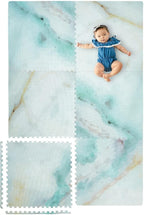 Yay Mats Stylish Extra Large Baby Play Mat. Soft, Thick, Non-Toxic Foam Covers 6 ft x 4 ft. Expandable Tiles with Edges Infants and Kids Playmat Tummy Time Mat (Elle Marble)
