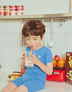 moimoln Pajamas Set 6M-5Y Solid Ribbed Unisex Baby & Toddler, Soft Viscose, Snug-Fit, Everyday Sleepwear