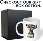 Personalized Coffee Mug, Custom Photo Caricature Gift, Funny Customized Coffee Gift for Men & Women, Custom Mugs with Pictures, White 11oz Customized Fathers Day Mug