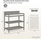 Dream On Me Jax Universal Changing table, Storm Grey