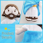 Jesus Plush Doll Guardian Mary Stuffed Baptism plushie Savior Toy for Church Sunday School Religious Easter