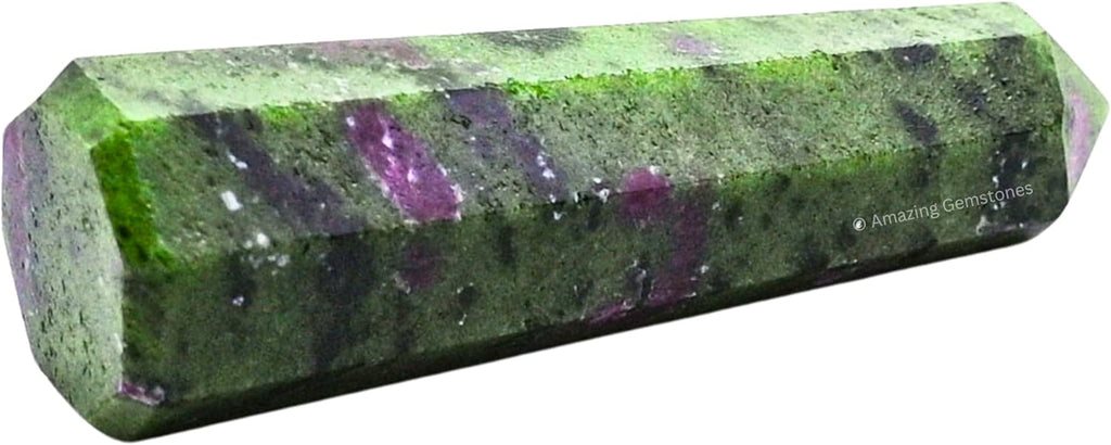 Amazing Gemstone Ruby Zoisite Crystal Towers - Natural Healing Crystal Point Obelisk for Reiki Healing and Crystal Grid (3 Inch to 4 Inch)