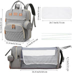 Baby Diaper Bag Backpack, Large Baby Diaper Bags for Boys Girls, Baby Bag with USB Charging Port, Multifunction Waterproof Travel Bag for Moms Dads