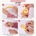 ArtCreativity Lollipop Glow Sticks for Kids - Set of 12 Spinner Light Up Sticks - Halloween Glow Stick Light Up Party Favors - Glow in The Dark Accessories