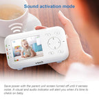 VTech VM3252 Video Baby Monitor with 1000ft Long Range, Auto Night Vision, 2.8” Screen, 2-Way Audio Talk, Temperature Sensor, Lullabies