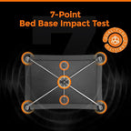 Pamo Babe 1-Second Setup 4-in-1 Playard for Babies - Heavy-Duty Steel Frame for Safe Sleep Space, Portable Crib with Changing Table, Locking Wheels, Breathable Mesh