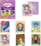 Menique Shine Memory Matching Game – 80 Cards (40 Pairs) with Positive Affirmations for Brave Girls – Motivational & Mindful Matching Game for Confidence and Self-Love