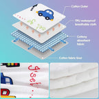 Baby Cotton Training Pants 6 Packs Toilet Training Underpants Absorbent Toddler Potty Training Underwear 2T-5T