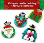 LEGO Christmas Ornament Selection Building Toys - Holiday Crafts for Family, Kids, Boys & Girls, Ages 6+ - Hanging Christmas Decorations for Tree - 40744