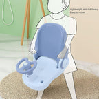 Baby Bath Seat - Infant Bathtub Seat for Sitting Up in The Tub, Baby Shower Chair with Backrest Support, Suction Cups for 6-18 Months (Blue)