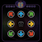 SUNLIN Light Up Dance Mat for Boys Girls Ages 3 4 5 6 7 8, Fun Toy Gift w/ 9 Light Up Keys & Bluetooth, Interactive Music Pad w/ 4 Game Modes & Adjustable Volume, Birthday Gift for Kids 3-12